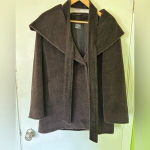 Cinzia Rocco Brown Baby Llama Coat